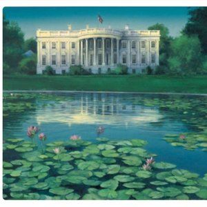 SIGNED Al Rounds “White House” Print – 18x26 – NEW